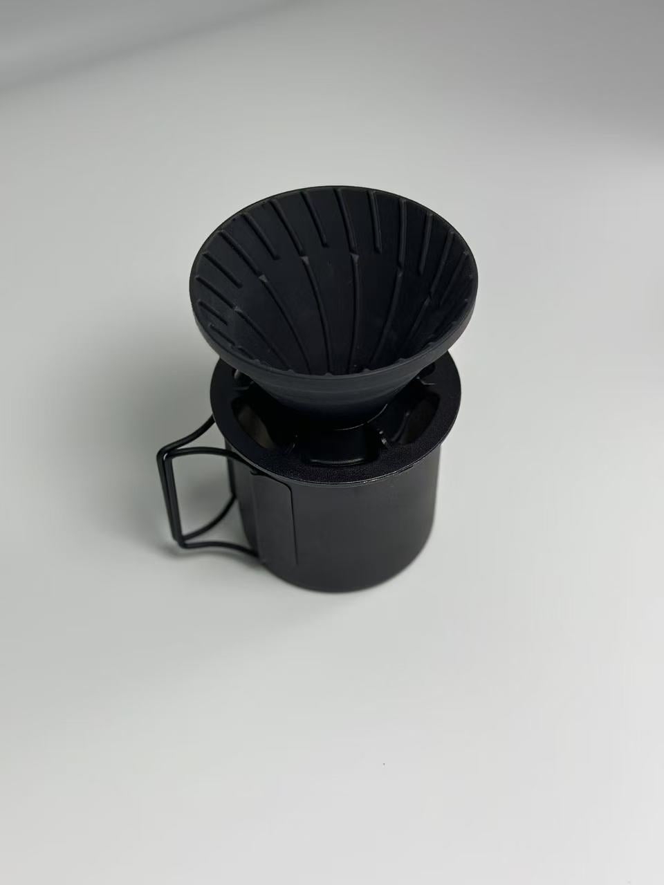 Silicone folding coffee filter cup set