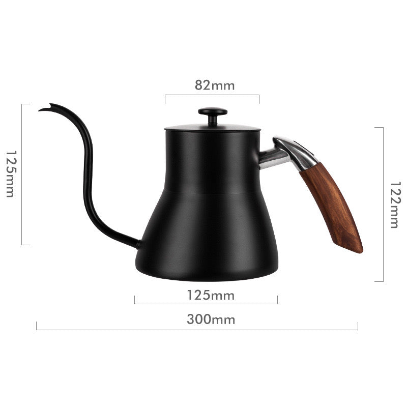 hand-poured coffee pot