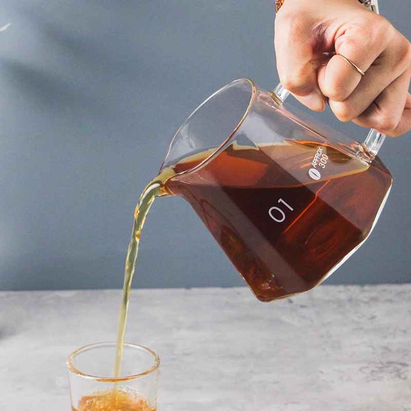 Glass coffee cup