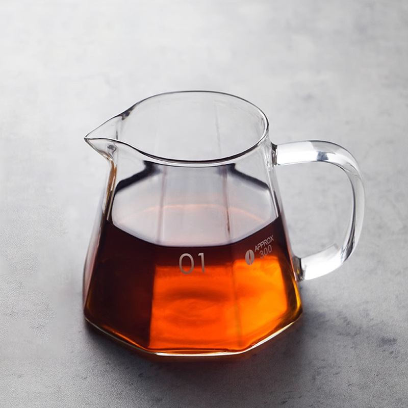 Glass coffee cup