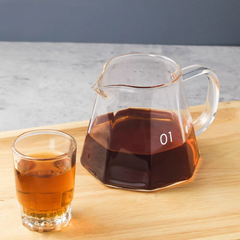 Glass coffee cup