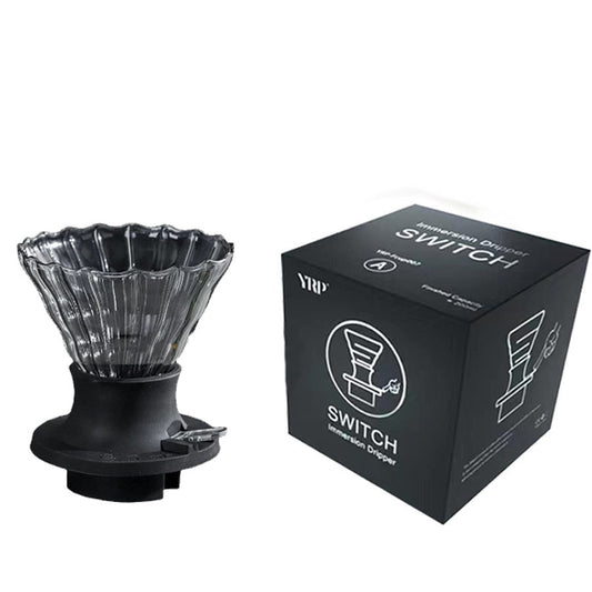 Coffee glass immersion dripper gray