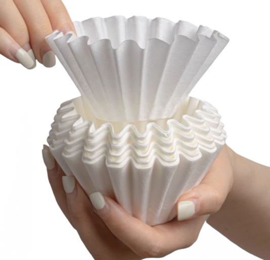 Coffee filter cake papers